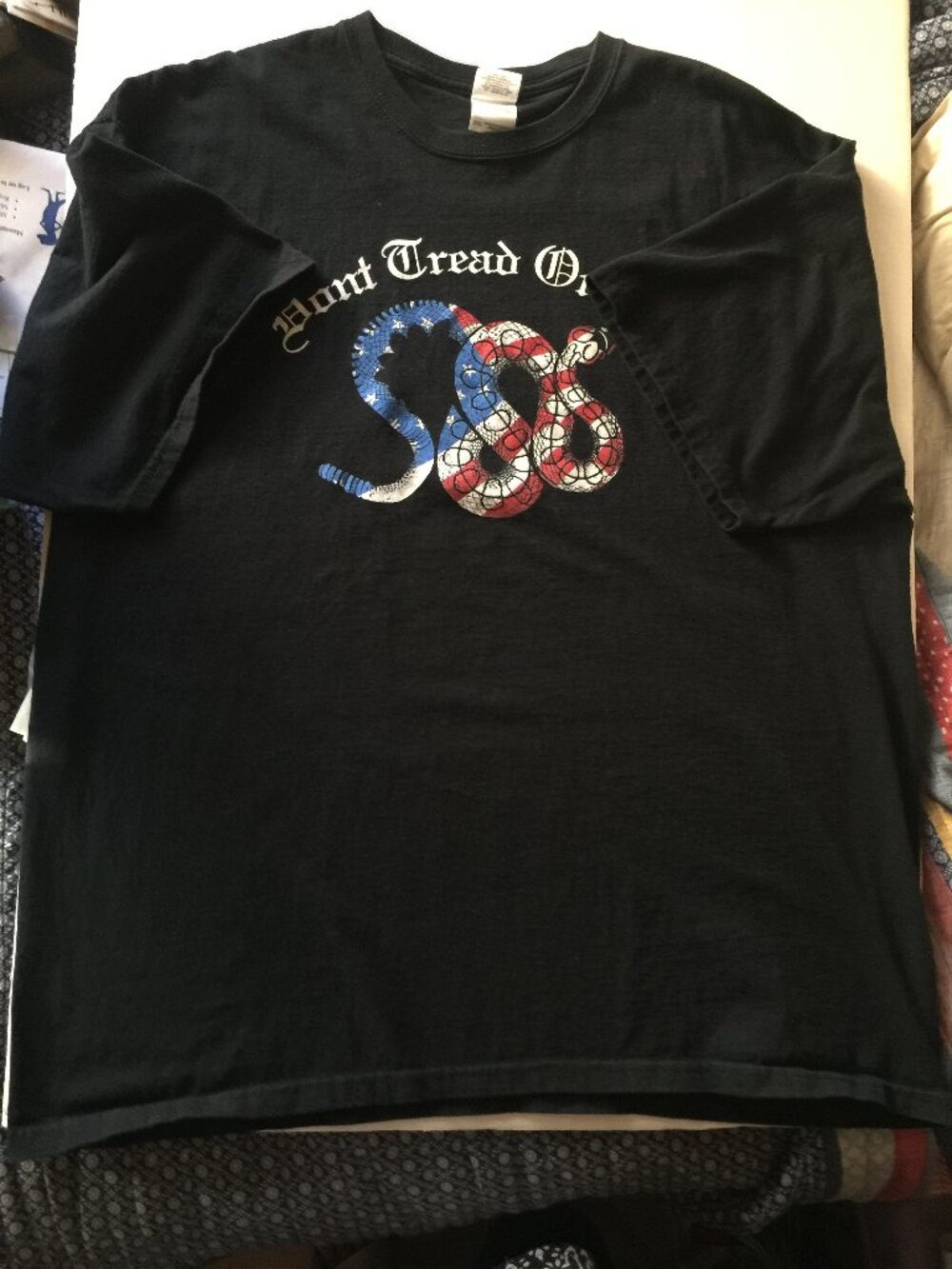 Don't Tread on Me MENS BLACK T-SHIRT 2XL